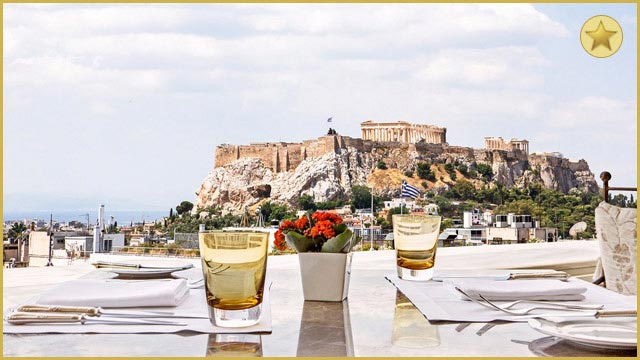 Rooftop bar Athens Tudor Hall Restaurant