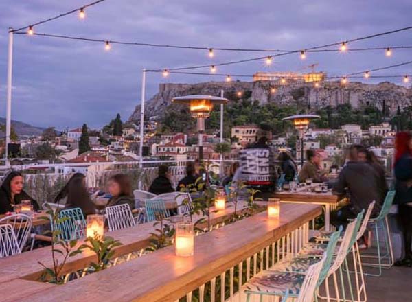 Rooftop bar Anglais Athens in Athens
