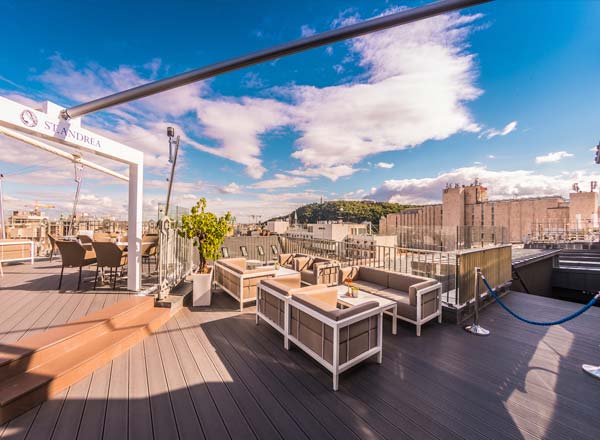 Rooftop bar St. Andrea Wine & Skybar in Budapest