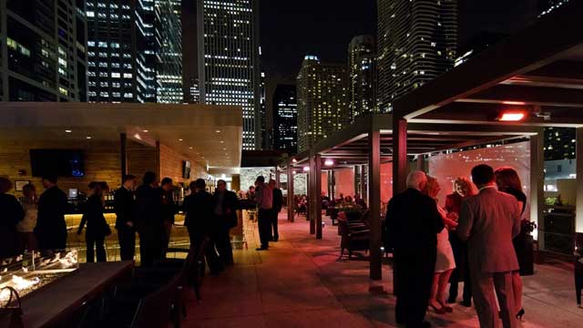 Rooftop bar III Forks Steakhouse & Bar in Chicago