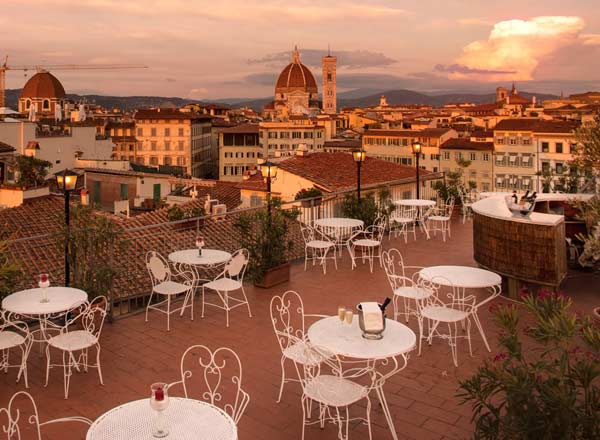Rooftop bar Hotel Croce di Malta in Florence