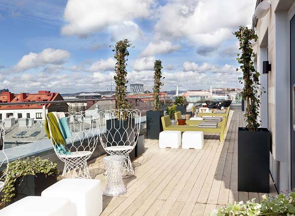 Rooftop bar Ruby Rooftop Bar at Scandic Rubinen in Gothenburg