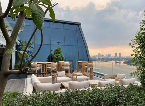 Rooftop bar The Muse in Ho Chi Minh