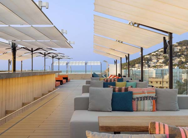 Rooftop bar Glow Rooftop at W Ibiza in Ibiza