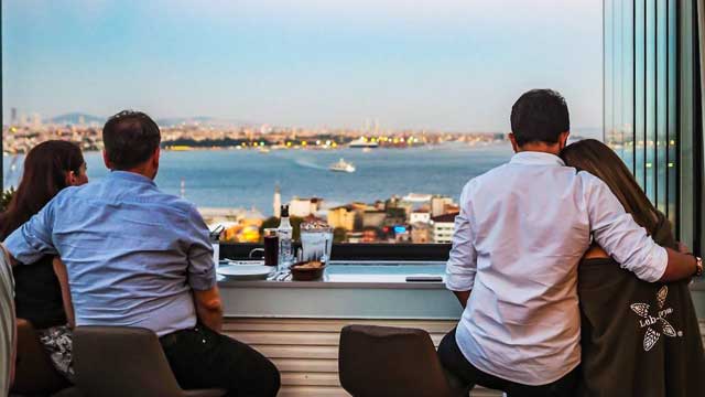 Rooftop bar Leb-i Derya in Istanbul
