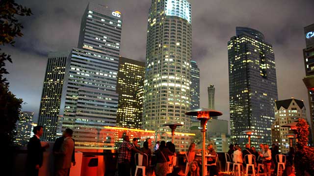 Rooftop bar The Rooftop at The Standard in LA