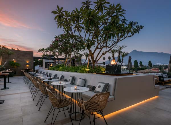 Rooftop bar Air by Breathe in Marbella