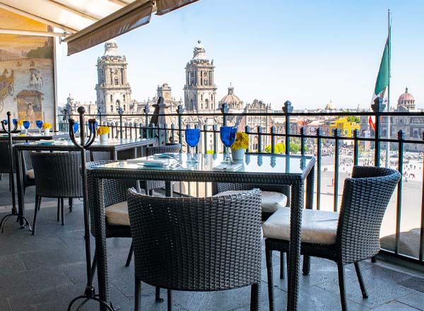 Rooftop bar La Terraza Gran Hotel in Mexico City