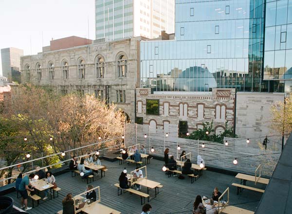 Rooftop bar Labo Culinaire - Foodlab in Montreal