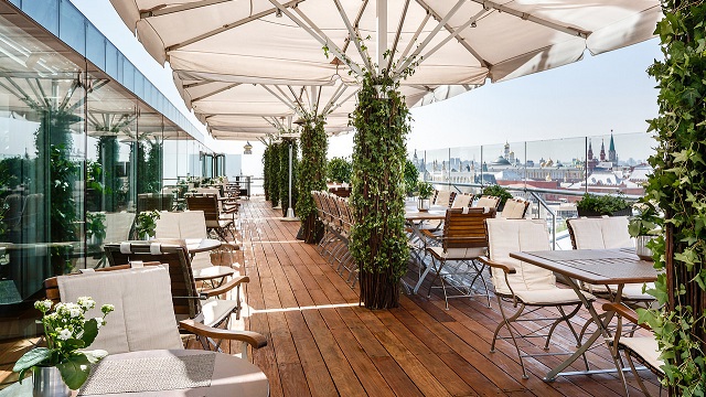 Rooftop bar Conservatory Lounge & Bar Terrace in Moscow