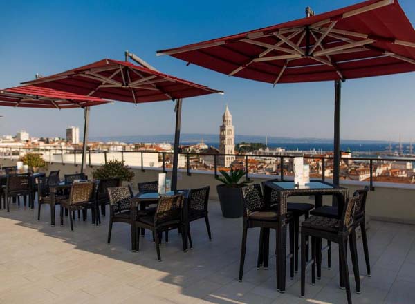 Rooftop bar Cornaro Rooftop Bar in Split