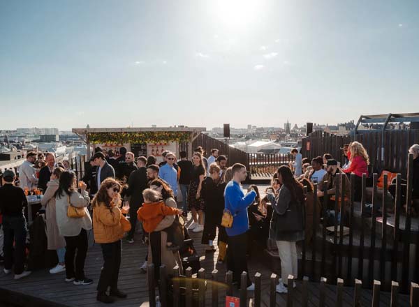 Rooftop bar Takpark by Urban Deli in Stockholm