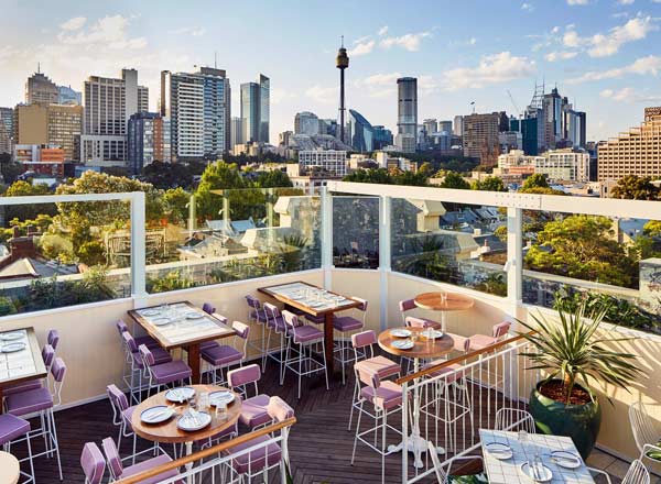 Rooftop bar East Village Sydney in Sydney