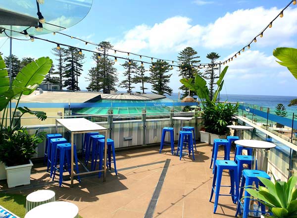 Rooftop bar New Brighton Hotel in Sydney