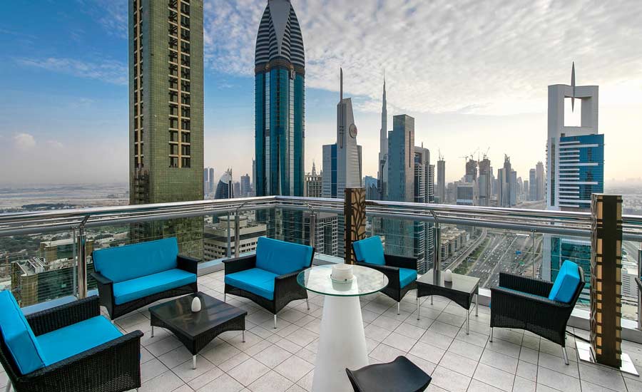 Romantic rooftop restaurant - Level 43 Sky Lounge