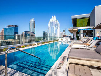 Rooftop pools Austin