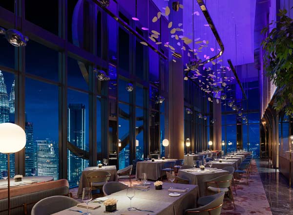 Rooftop restaurant Sabayon at EQ in Kuala Lumpur