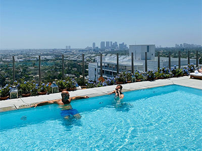 Rooftop pools LA
