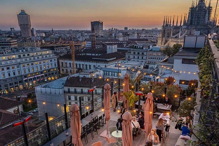 Best rooftop bars in Milan