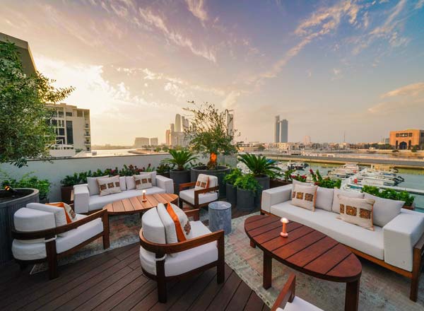 Rooftop bar ANNEX in Abu Dhabi