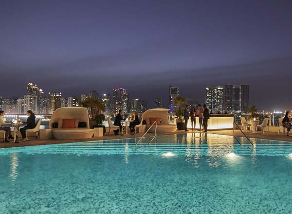 Rooftop bar Eclipse Terrace Lounge in Abu Dhabi