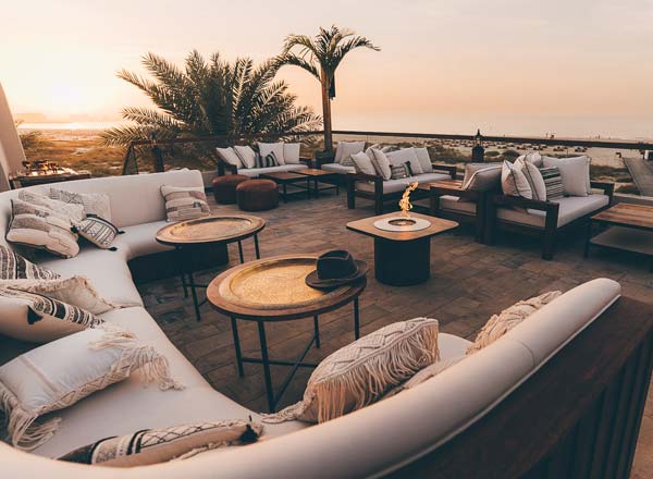 Rooftop bar Shala Beach Lounge in Abu Dhabi