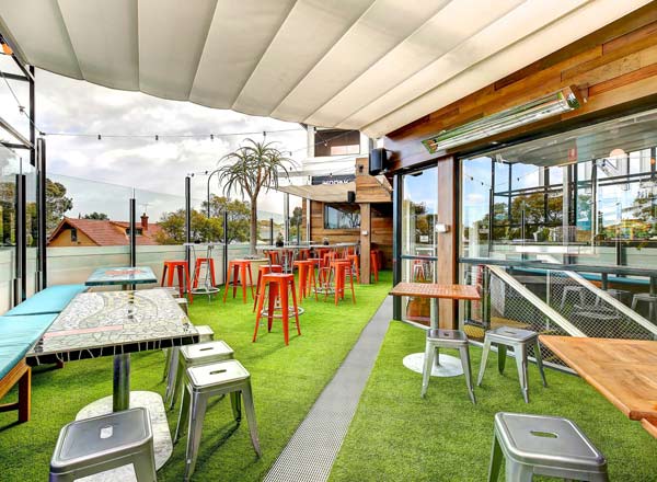 Rooftop bar The Unley in Adelaide
