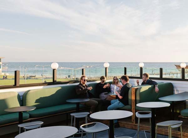 Rooftop bar Henley House at Henley in Adelaide
