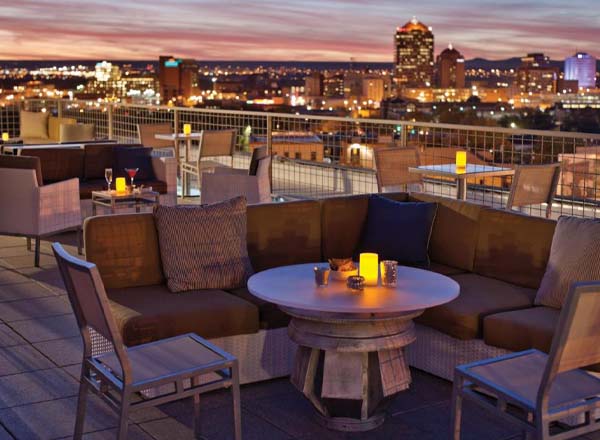 Rooftop bar Apothecary Lounge in Albuquerque