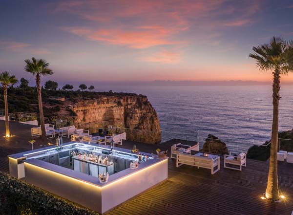 Rooftop bar Sky Bar Carvoeiro in Algarve