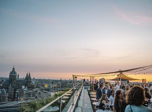 Rooftop bar LuminAir in Amsterdam