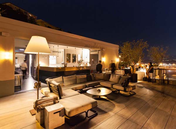 Rooftop bar Roof Garden at SeePort Hotel in Ancona