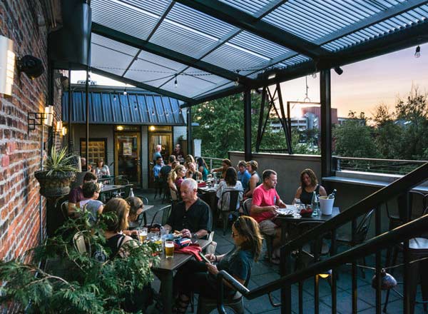 Rooftop bar Social Lounge in Asheville