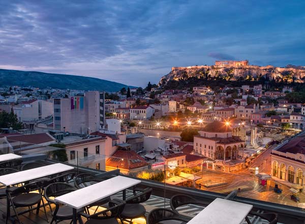 Rooftop bar A for Athens in Athens