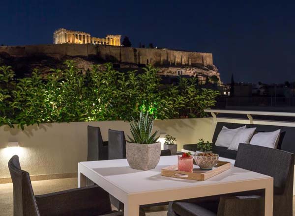 Rooftop bar Acropolis Secret at Divani Palace in Athens