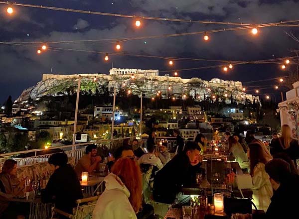 Rooftop bar Anglais Athens in Athens