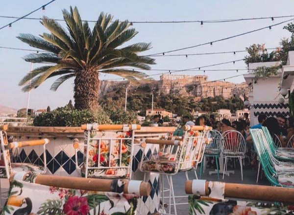 Rooftop bar Anglais Athens in Athens