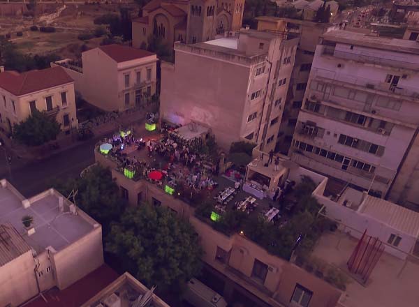 Rooftop bar BIOS in Athens