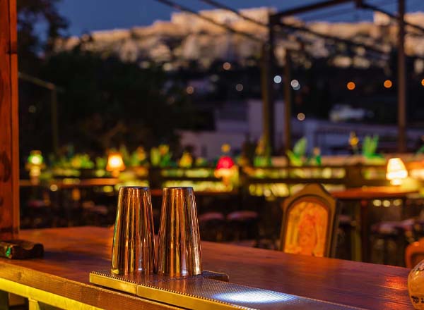 Rooftop bar Buena Vista Social Bar in Athens