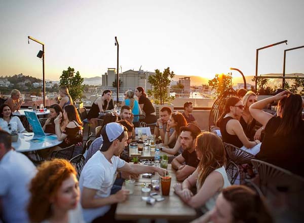 Rooftop bar Ciel Athens in Athens