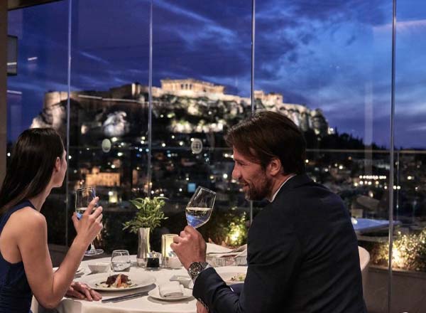 Rooftop bar Metropolis Roof Garden in Athens