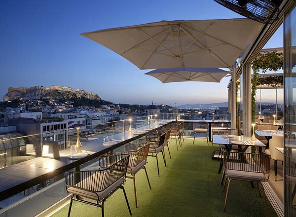 Rooftop bar Elysium Rooftop Dining & Cocktails in Athens