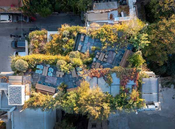 Rooftop bar Roof Garden at The Foundry Suites in Athens