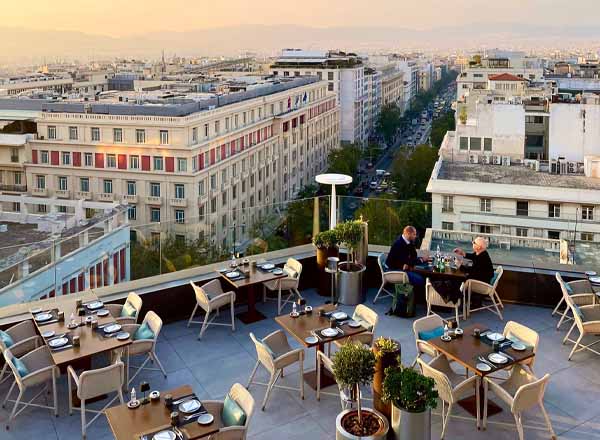 Rooftop bar Mappemonde Restaurant, Bar & Lounge in Athens