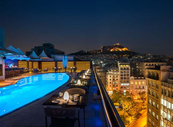 Rooftop bar Sky Lounge Rooftop Dining Bar in Athens