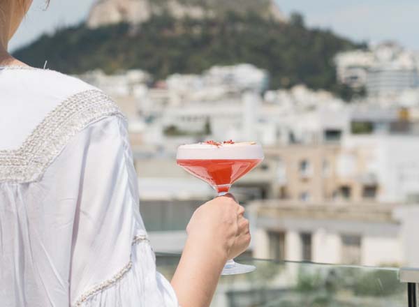 Rooftop bar Art Lounge at NEW in Athens