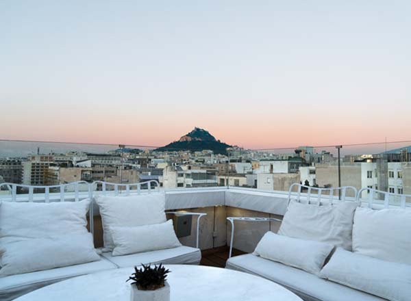 Rooftop bar Art Lounge at NEW in Athens