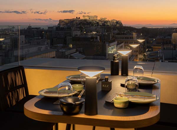 Rooftop bar NYX Rooftop in Athens