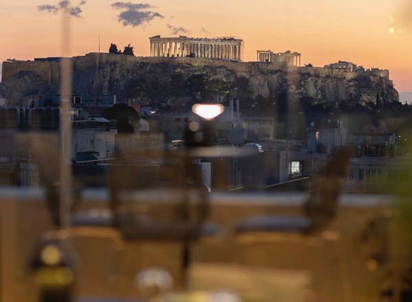 Rooftop bar ManNYX Rooftopouka in Athens