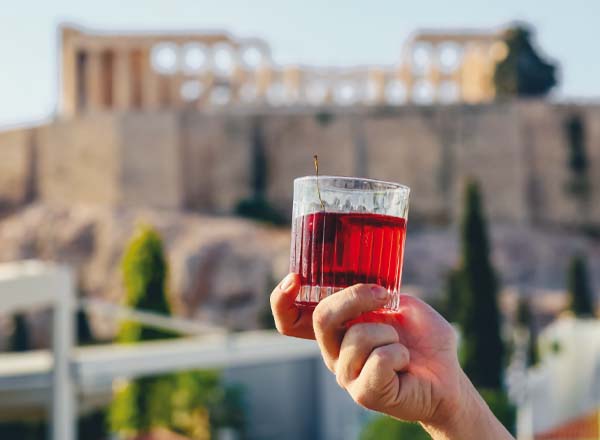 Rooftop bar Point-a in Athens